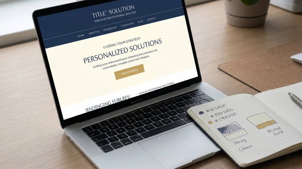 Color palette choices for professional services websites
