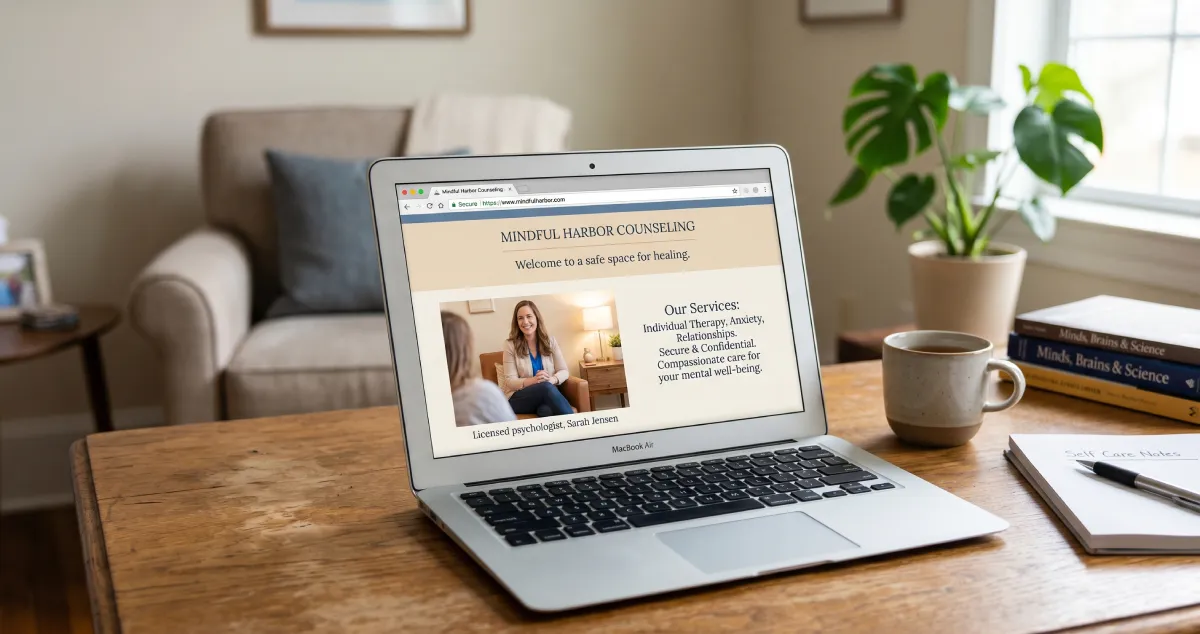 HIPAA compliance for therapist and counselor websites