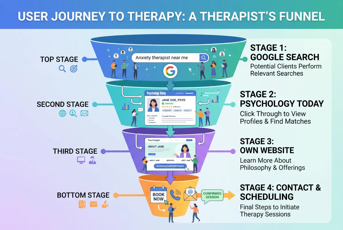 Digital presence strategy for therapists